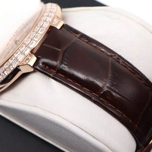 Cartier Watch Cartier Blue Balloon Square Diamond Full Diamond Watch Front View