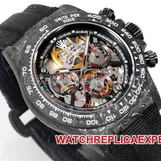 collectible watch DaytonaTW factory Rolexblack dial black nylon braceletfront live photo