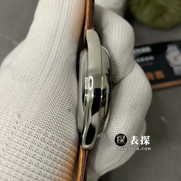 GS factory Longines watchmaking traditional top-tier 1:1super watch men's silver wheat plate moon phaseleather strap model pictures and prices braceletlive photos