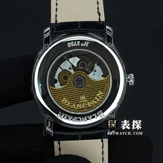 OM Factory Blancpain classic 66541:1super watch men's moon phasewhite dialleather strap model pictures and prices front live photo