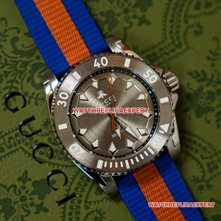 Gucci Top 2024 Silver Gray Disc Mechanical