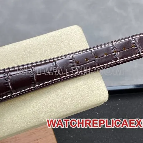 1:1replica watch BLS factory aviation chronographBreitling silver white dial brown leather strap model front live photo