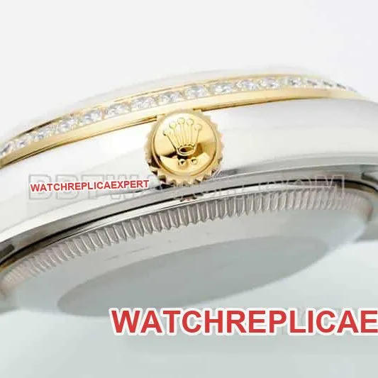 ARF FactoryRolex log top-tier 1:1super clonegreen dialdiamond bezel31mm gold three-lattice chain link278383front live photo