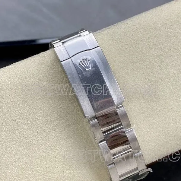 Rolex1:1replica watch ARF Factory log 41mm aperture silver dial3235steel bracelet front live photo