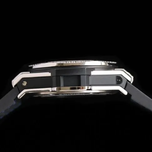 WWF factory top-tier watch Aerospace BigBang series K gold blue bottom ring diamond men's tattoo watch front view