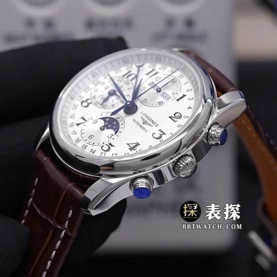 KL factory watchmaking tradition Longines collectible watches silver plate wheat grain decoration strap models L2.673.4.78.3