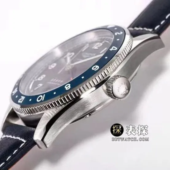 Sports Longines1:1replica watch men's blue dialleather strap model L3.812.4.93.2clasplive photos