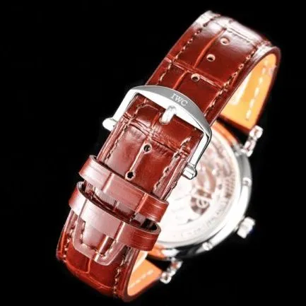 Big factory high-quality replicaTWIWC Portofino series white dialIW516409 see-through watch detail shots