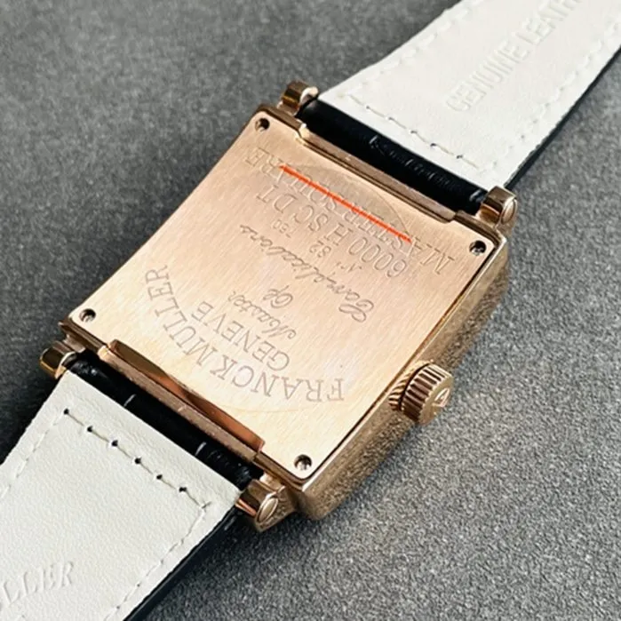 Top collectible watches Frankmuller Men's Gold Plate Full Star Series Belt Watch Front View
