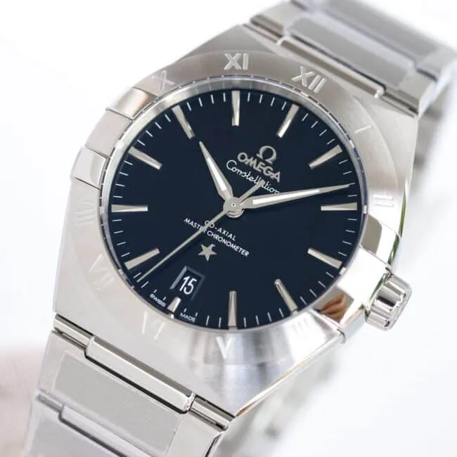 top-tiersuper cloneOmegaOR factory OEM new product 39mm Constellation series stainless steel watch front view