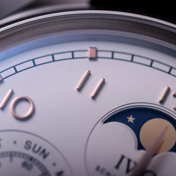 IWC watch Portuguese series true perpetual calendar complication watch detail shots