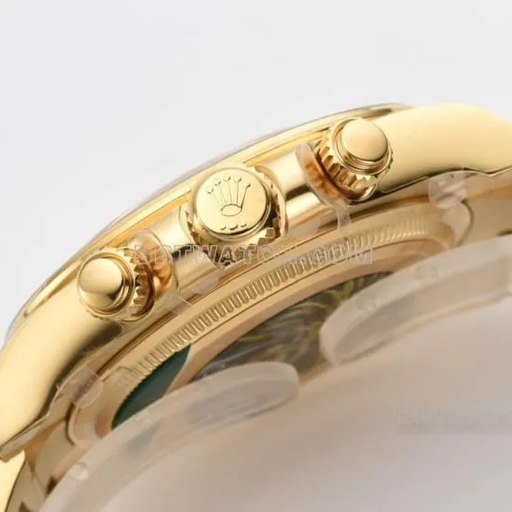 Factory C RolexDaytonatop-tier 1:1high-quality replicayellow gold4131steel bracelet bracelet live photos