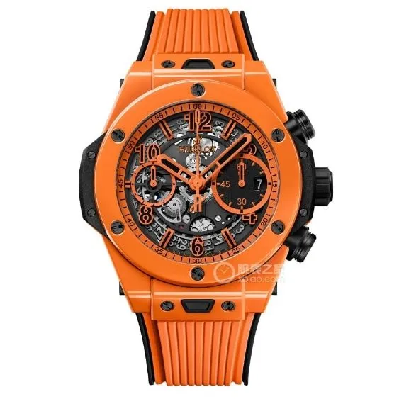 BBF factory Hublotsuper hollow plate orange rubber model 441.CU.5910.RXfront live photo
