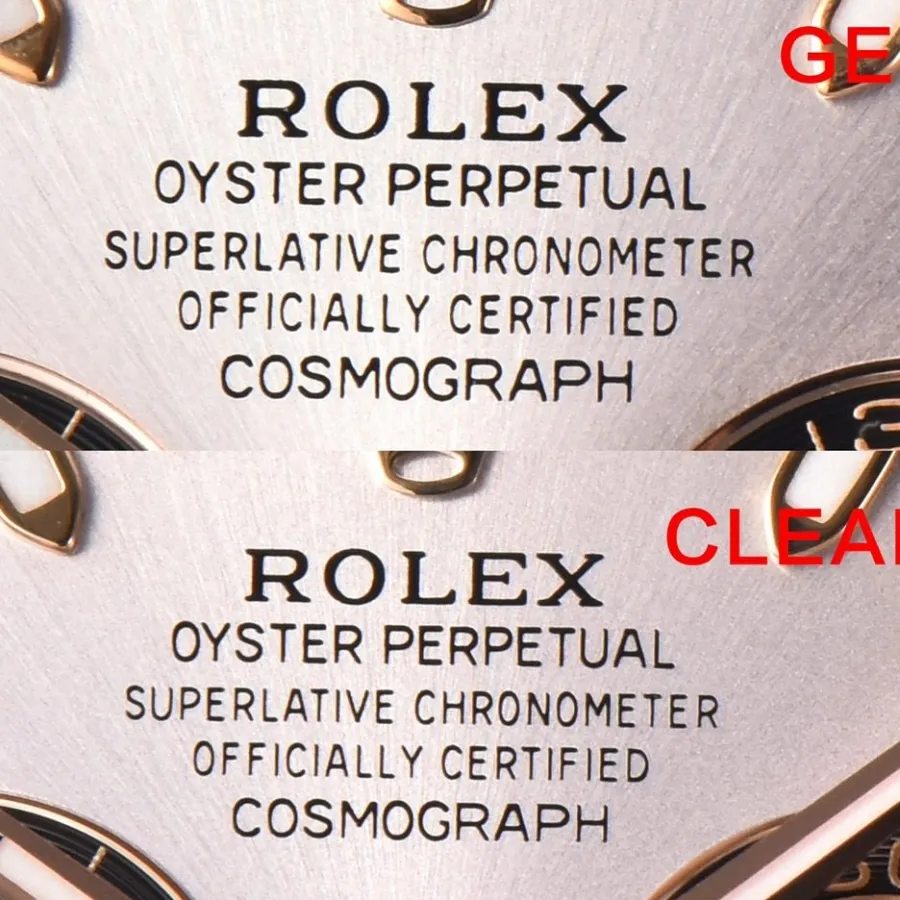 C factory rose goldDaytona genuine and fake comparison review Rolextop-tier watch front comparison picture
