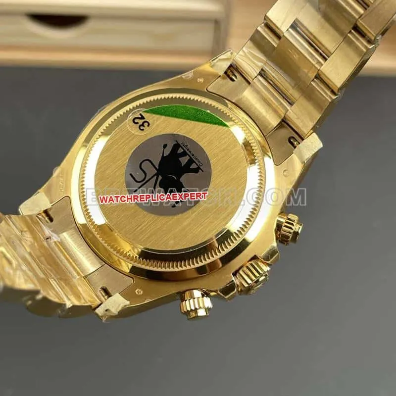 VSRolexDaytona1:1super gold plate4131yellow gold126508front live photo