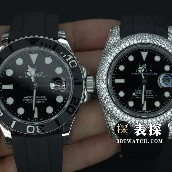 Rolex Submariner top-tier watch black dial Submariner rubber model pictures and prices front live photo