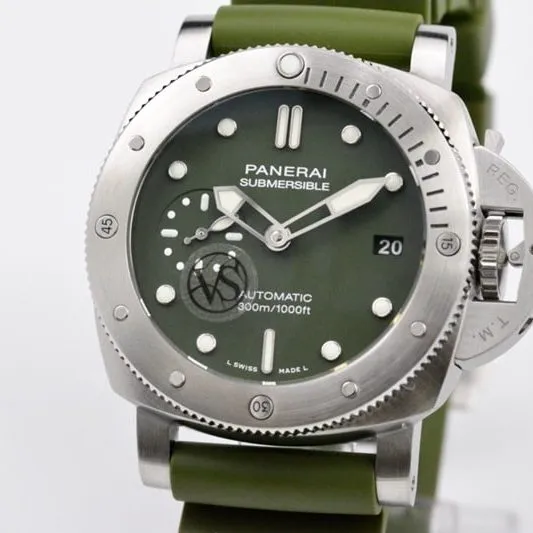 VS Factory2020 Paneraireplica new product PAM1055 watch 42MM Green Sea Soul clasp picture