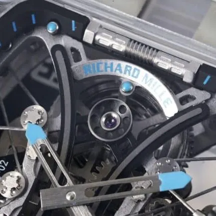 Top-tier Richard Mille white dial shocker is here! The latest masterpiece, the RM 053-02 Polo Tourbillon. The hottest tourbillon watch clasp image.