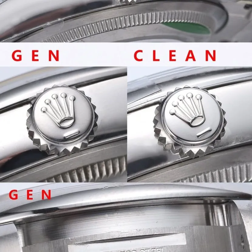 Rolex watch, c Oyster Perpetual watch, front comparison picture