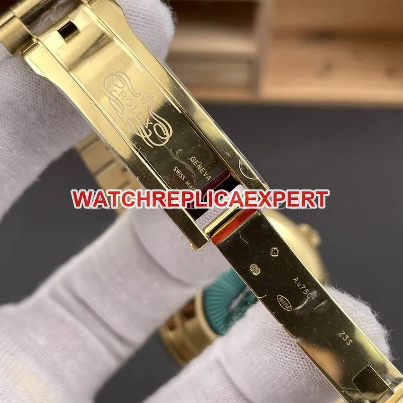Rolex top collectible watches RC factory week calendar 40mm silver plate 3255 gold steel belt models front real picture