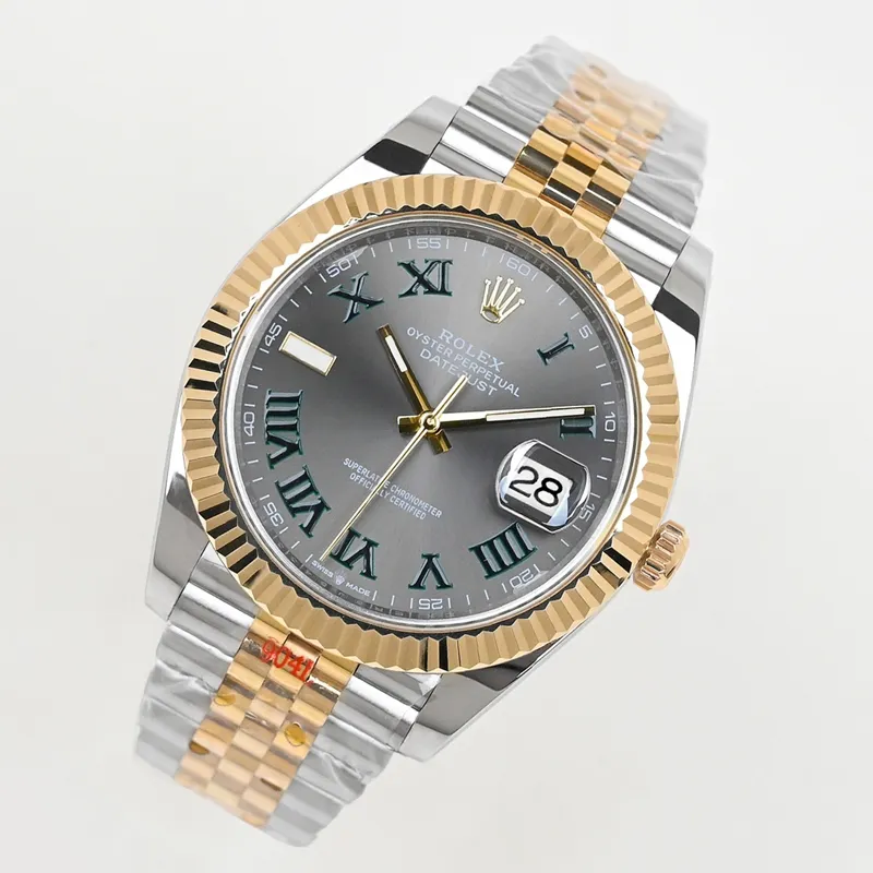 EW Rolex Datejust 41mm dark grey dial