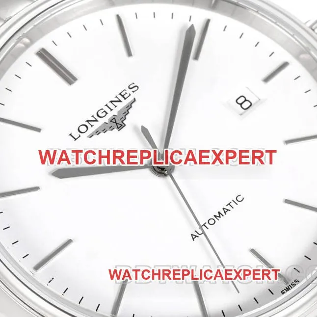 Longines collectible watch XC factory elegant 40mm white dialL888 mechanical movementsteel bracelet model front live photo