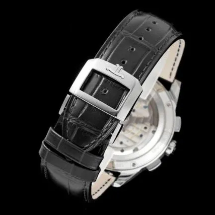 top-tiersuper cloneHKJaeger-LeCoultre Beichen series black dial world time chronograph men's watch side view