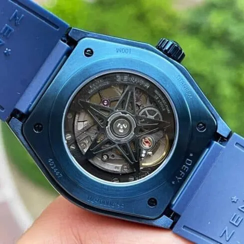top-tier replicaLF Zenith blue dialDEFY series new upgraded version of men's watch front view