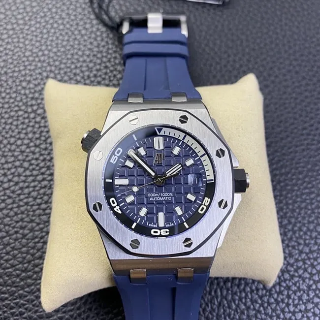 BF factory Audemars Piguet top automatic mechanical men's blue plate blue rubber band new watch movement figure