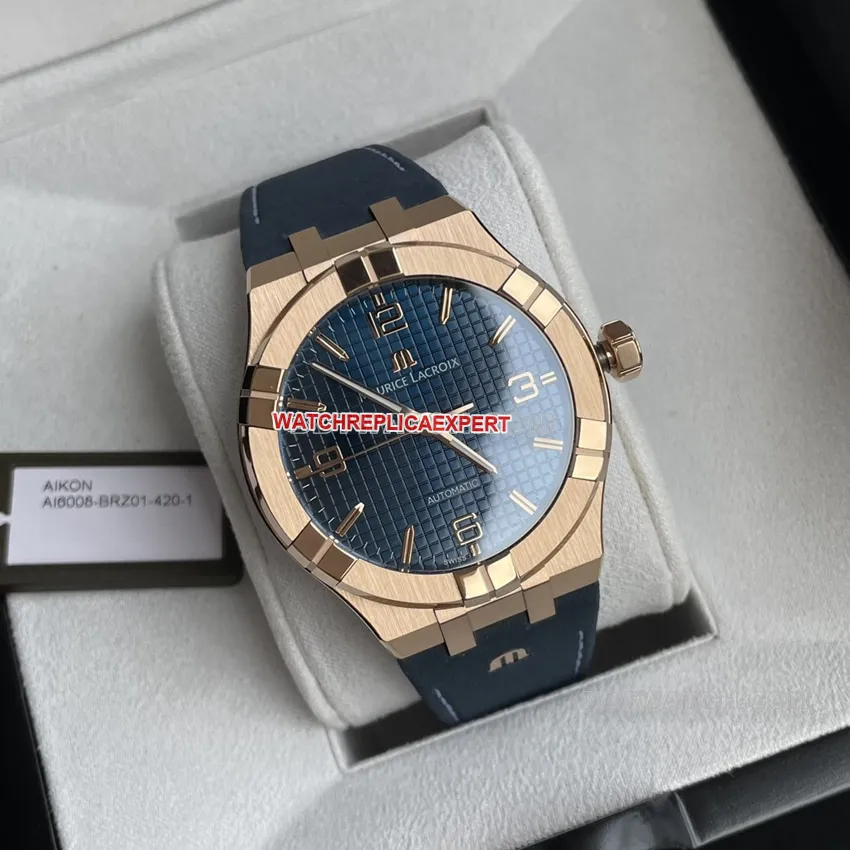 Amy top-tier blue dial and green dialbronzeleather strap model AI6008 front live photo