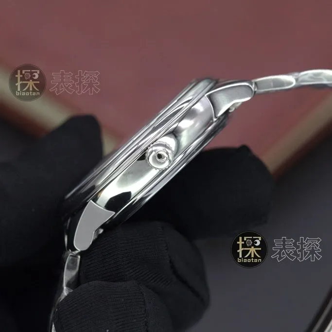 ky Diefei Omega1:1replica watch white dialsteel bracelet front view