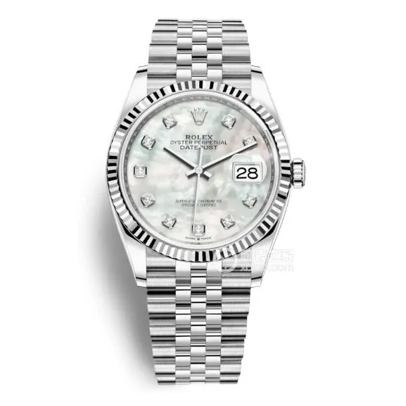 Factory C Rolex log top-tier 1:1super clone36mm mother-of-pearl diamond disc m126234-0019braceletlive photos