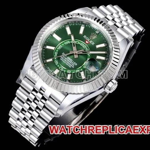 1:1replica watch Navigator AR+ factory Rolexgreen dial mechanical front live photo