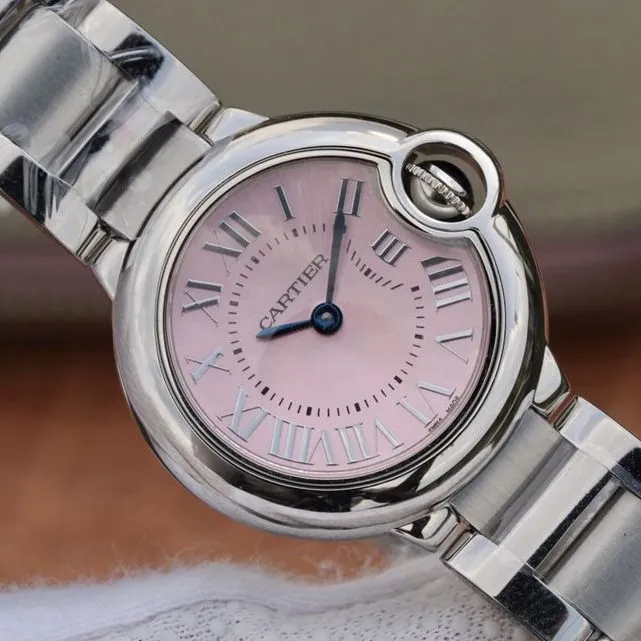Cartier high-quality watch blue balloon small pink watch back cover picture