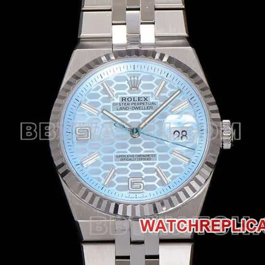 ES factory Rolex land type top-tier 1:1high-quality replicablue dial127236caseback live photo