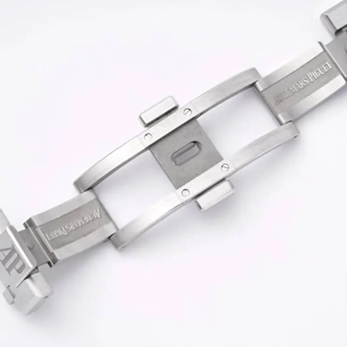 top-tier watch Audemars Piguet men's brown dial Royal Oak series mechanical steel bracelet watch front view