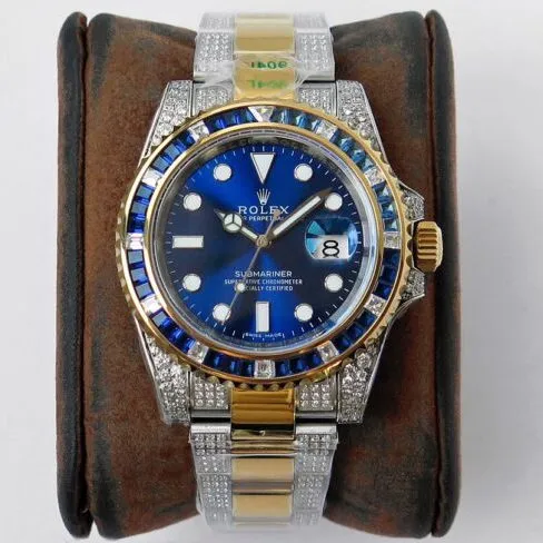 ReplicaRolex watch top-tierGMT-Master type II back diamond customized version luxury sparkling classic trend back cover picture