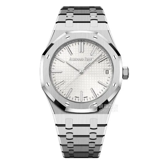 APS factory Audemars PiguetRoyal Oak1:1super clonesilver dialsteel bracelet model 15510ST.OO.1320ST.08front live photo