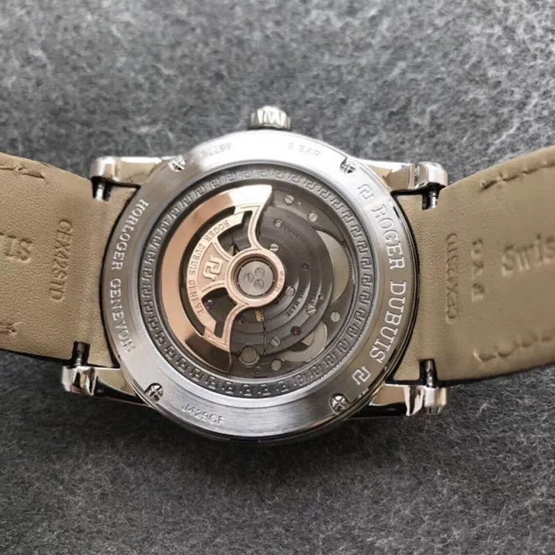 PF Roger Dubuis King Series DBEX0535replica watch genuine and fake review casedetail shots