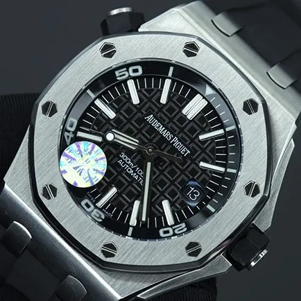 How is the quality of Audemars PiguetRoyal Oak15710ST.OO.A002CA.01? JF factory top-tier real shot analysis front view