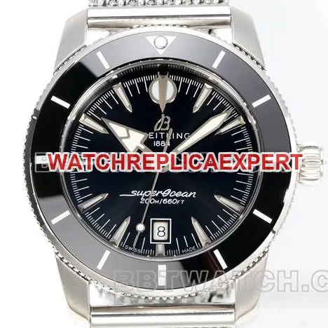 BLS factory top-tier watch super ocean culture Breitlingblack dial steel braceletfront live photo