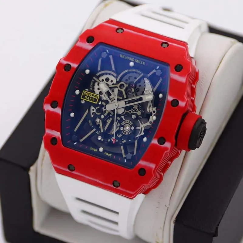 Richard Milletop-tierhigh-quality watch men's blue dialrubber strap mechanical watch bracelet picture