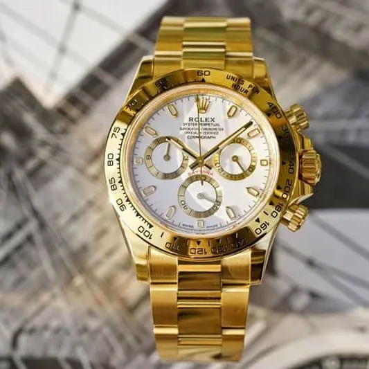 Rolexreplica watch Cosmograph Daytona all gold series watch front view