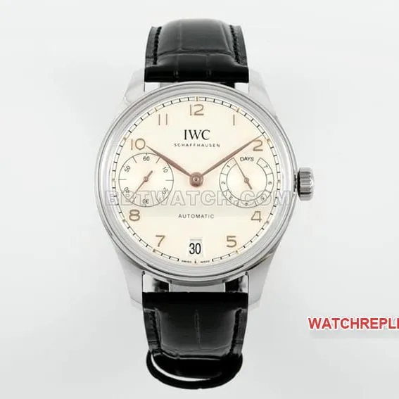 APSIWC watch Portugal top-tier 1:1high-quality replica2024 new silver white dialIW501701front live photo