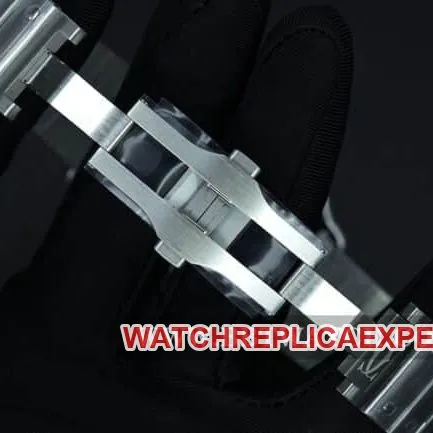 BV Factory Cartier Top Watch Men's White Dial Steel Band New Santos Automatic Mechanical Front View