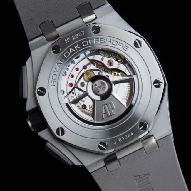 top-tier replicaAPFAudemars PiguetRoyal Oak offshore gray plate 26400 watch breaks OEM blockade technology movement chart