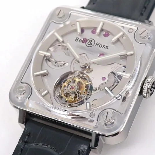 BBR factory Bell & Ross watch new BR-X2tourbillonv2 upgraded version square mechanical front view
