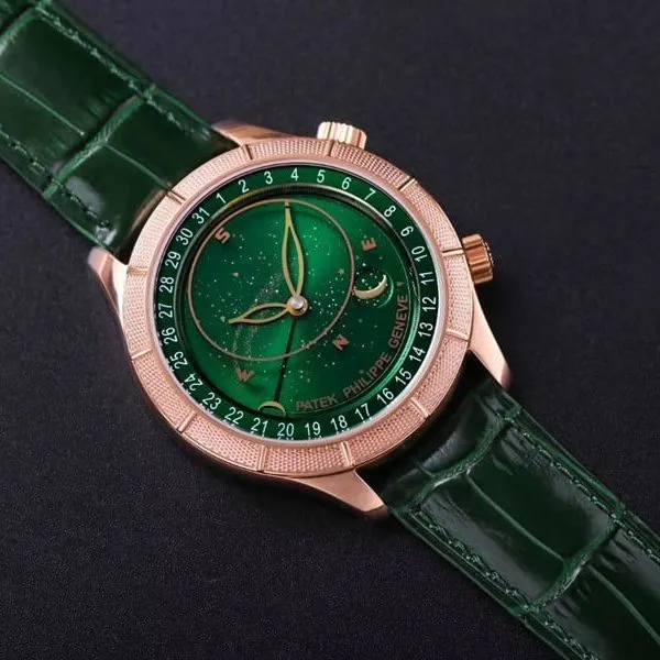 replicaPatek Philippe watch complex function starry sky series 5106R/5102/6104rose goldgreen dialmovement picture