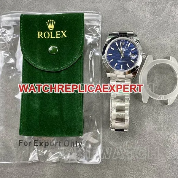 Rolex watch ARF Factory log 41mm aperture blue dial3235steel bracelet model braceletlive photos