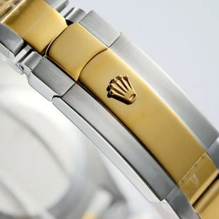 top-tier Rolex men's gold plate gold belt Navigator series full automatic movement watch front view
